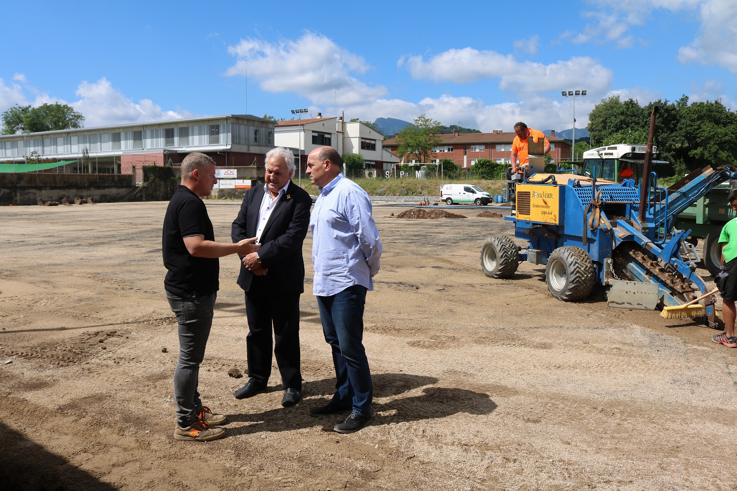 El nou camp de gespa artificial del Sant Pere Màrtir estarà acabat a mitjans de juliol