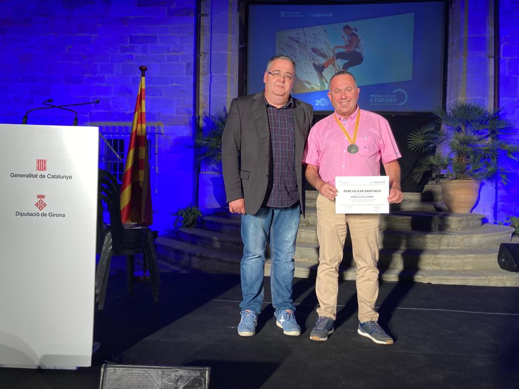 Pere Vilà rep la Medalla de l’Esport Gironí